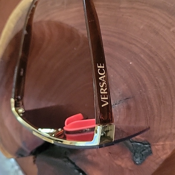 Sunglasses, Large Brown and Gold Tone, padded nose guard - Picture 3 of 11